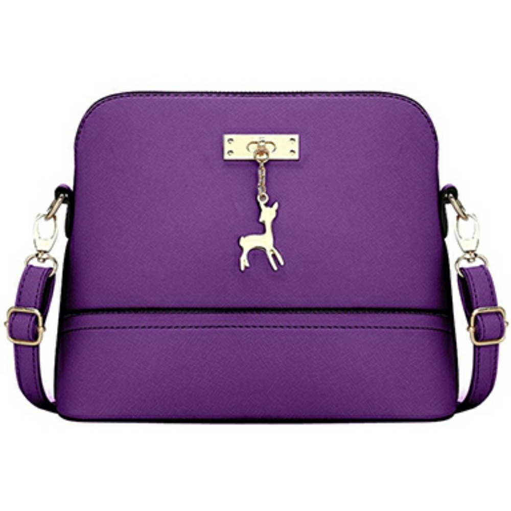 Rectangular Shoulder Bag - Rounded Corners / Decor - Picture 2 of 6
